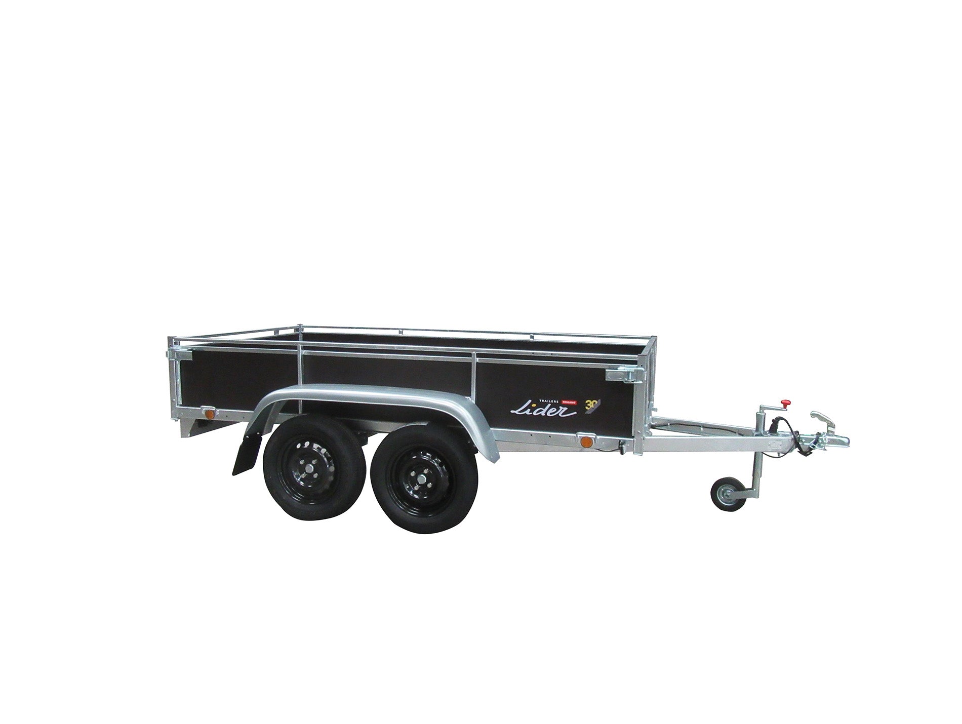 Remorque 2 essieux cotés bois LIDER L.2,50m 750kg